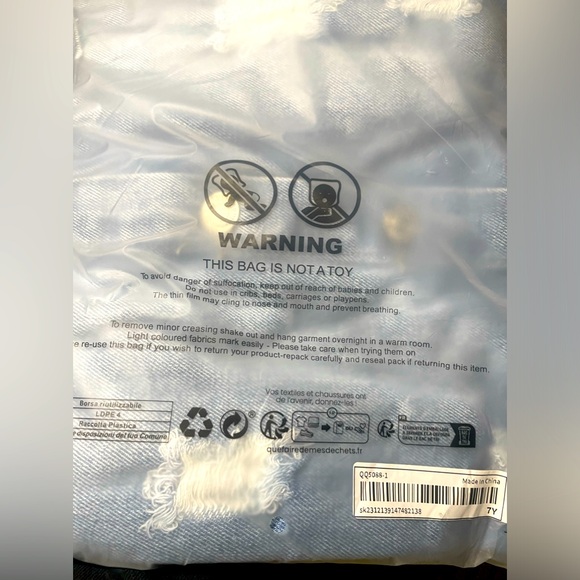 BNIB GIRLS DISTRESSED LONG DENIM JACKET 6 Y - Picture 11 of 16